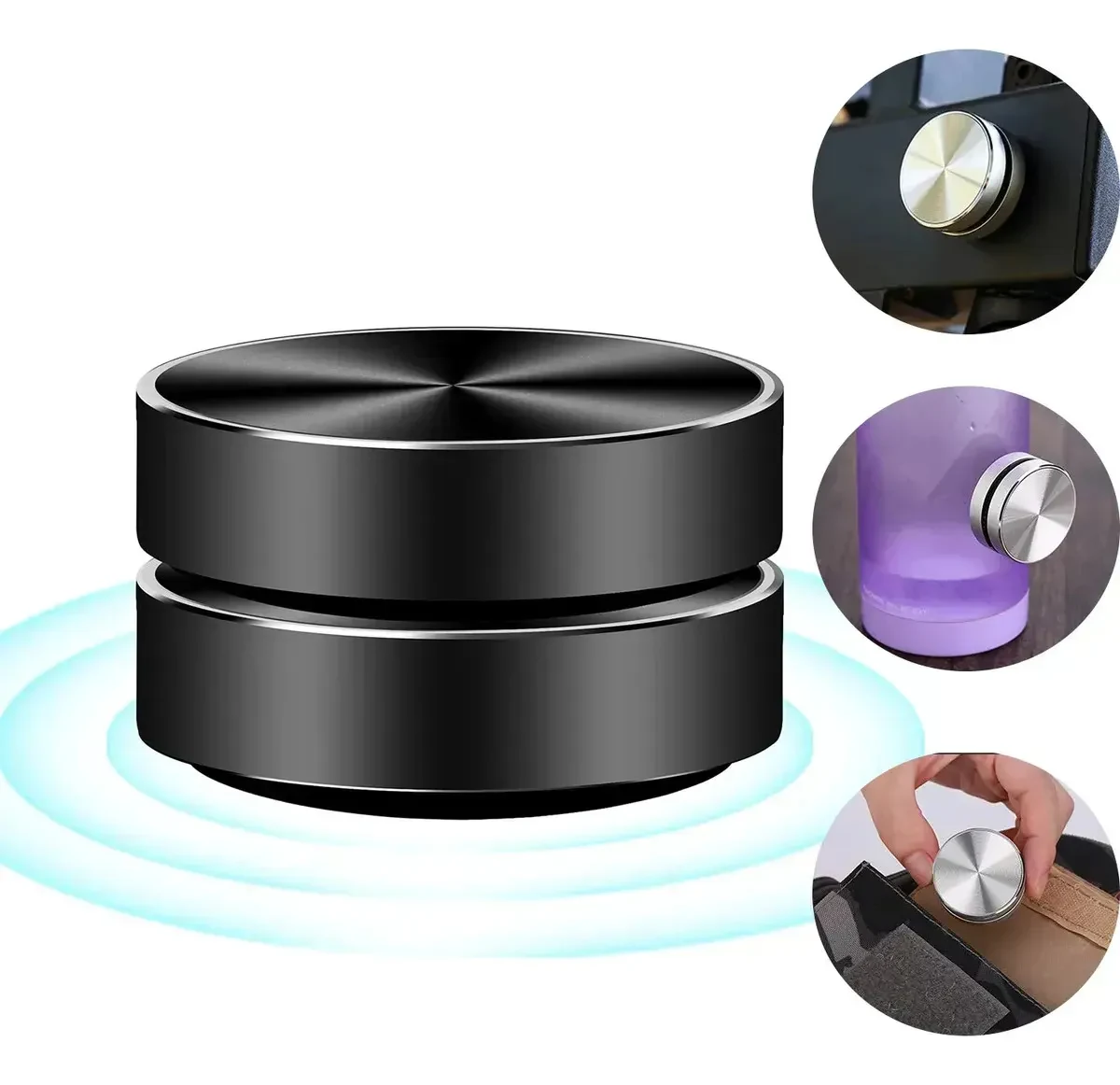 Mini Bocina Creativo De Resonancia Bluetooth Conducción Ósea Negro
